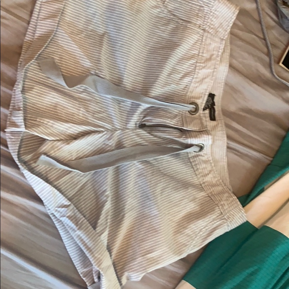 striped shorts